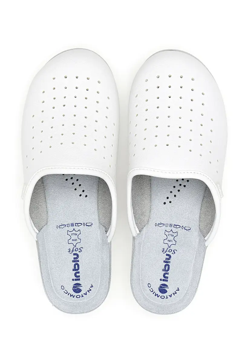 Ciabatte professionali bianche traforate con plantare anatomico Inblu 5033 [BIANCO]