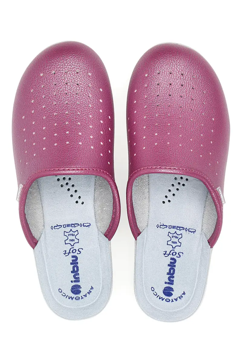 Ciabatte professionali fucsia traforate con plantare anatomico Inblu 5033N [FUCSIA] miniatura 3