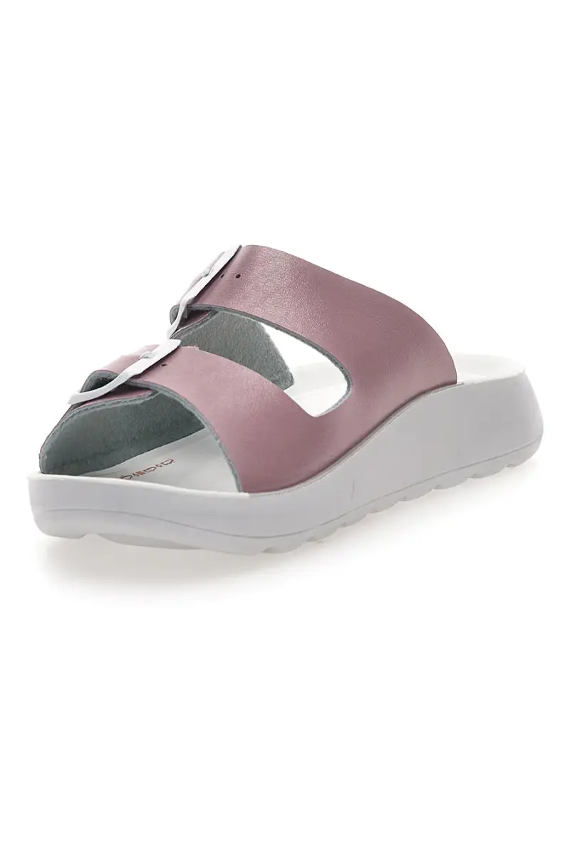 Ciabatte rosa con doppia fibbia INBLU 12 AG [ROSA] miniatura 3