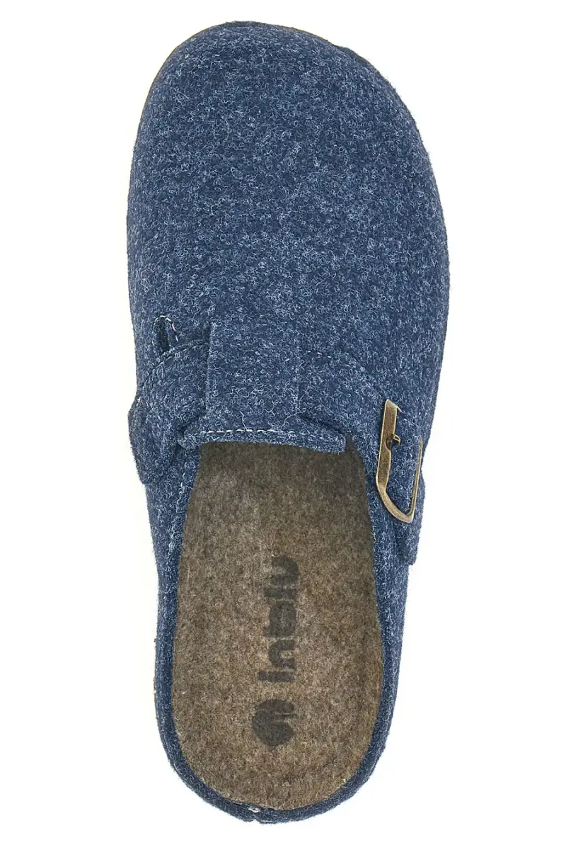 Pantofola blu in feltro con fibbia Inblu 23MT [AVIO] miniatura 3