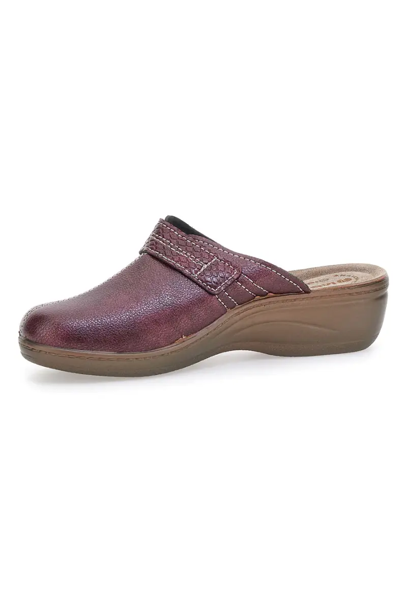 Pantofola bordeaux anatomica con cuciture a vista Inblu 80LY [BORDO'] miniatura 4
