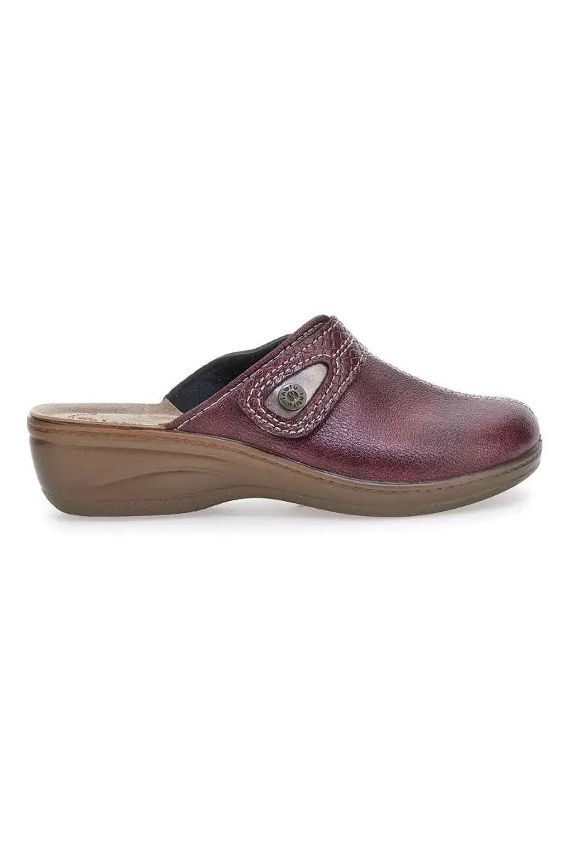 Pantofola bordeaux anatomica con cuciture a vista Inblu 80LY [BORDO']