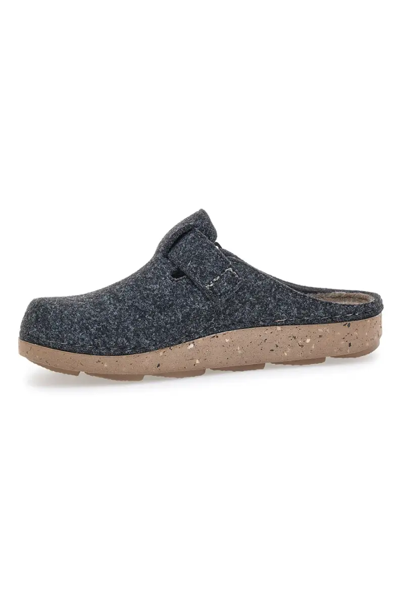 Pantofola grigio scuro in feltro con fibbia Inblu 23MT [GRIGIO] miniatura 5
