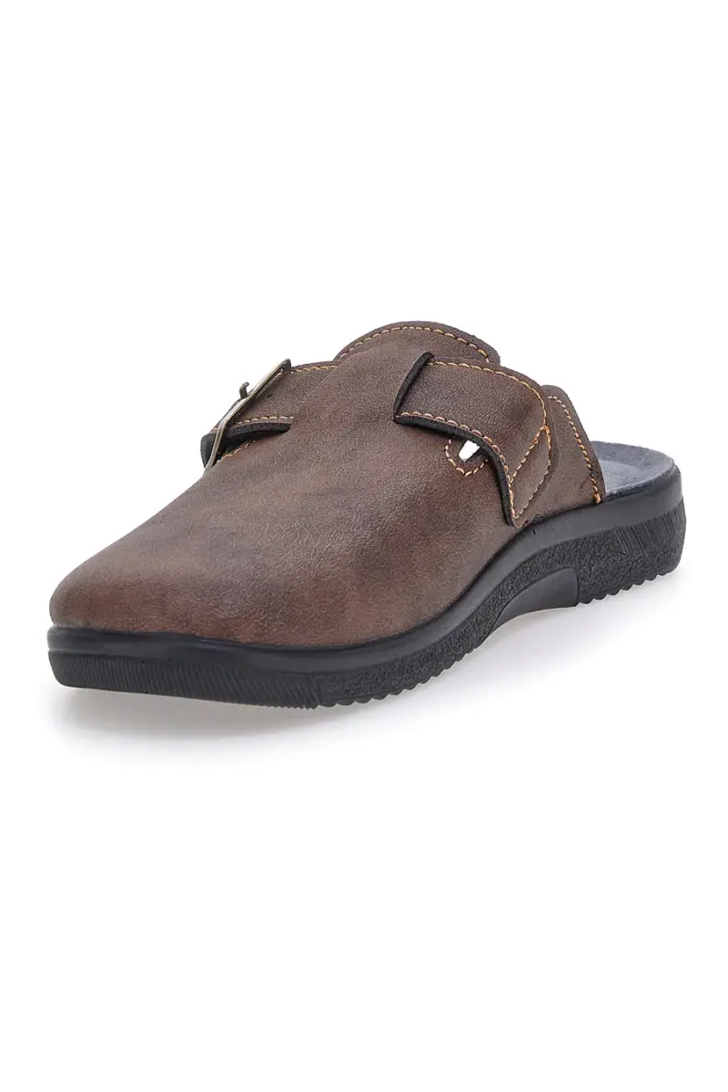 Pantofola marrone con fibbia regolabile Inblu 19DG [TESTA DI MORO] miniatura 4