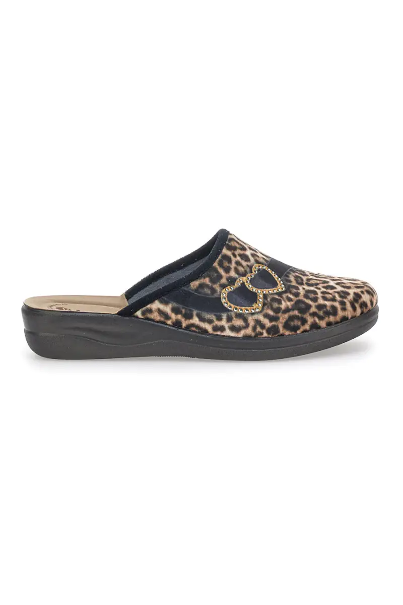 Pantofole Leopardate Inblu 42 CF [SABBIA]