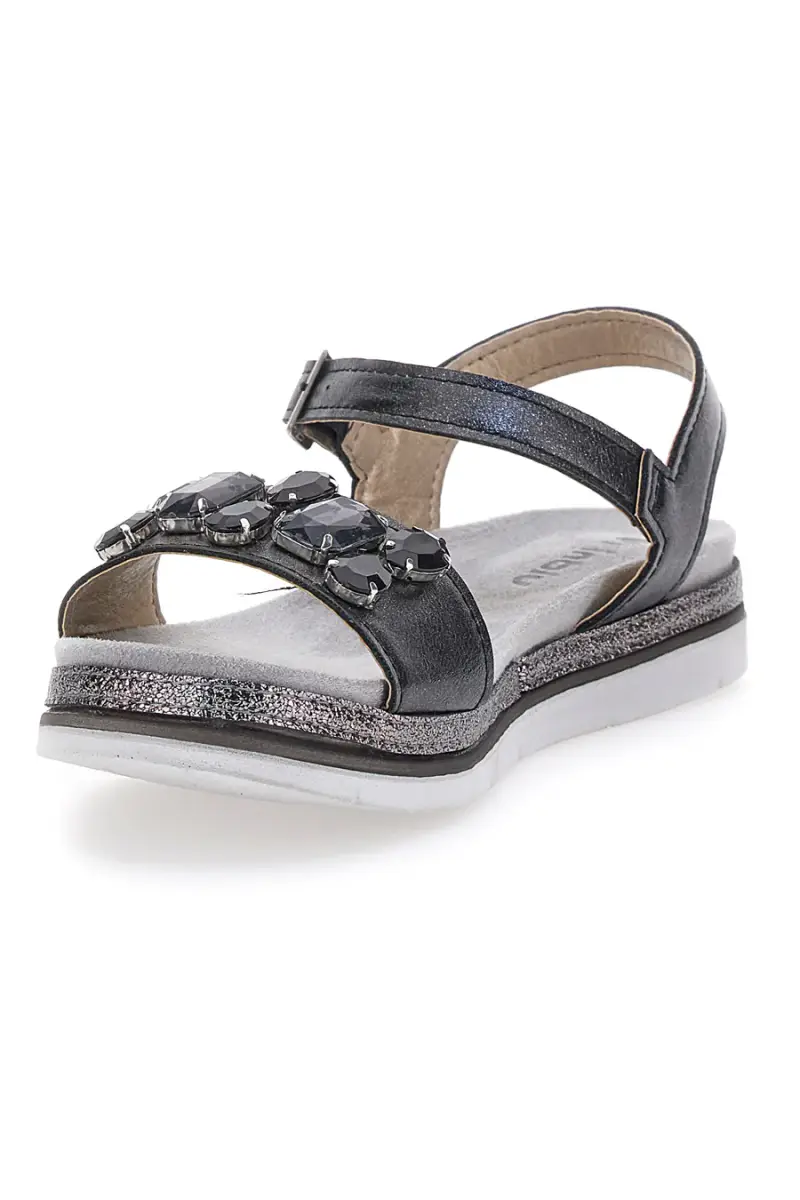 Sandali Nero Con Pietre Inblu SA [NERO] miniatura 3