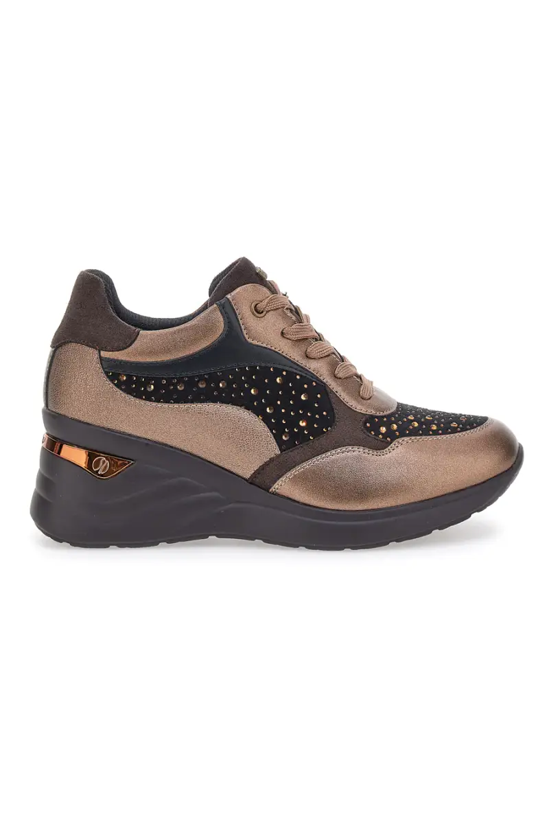Sneakers Bronzo con Strass Inblu IN401019 [BRONZO]
