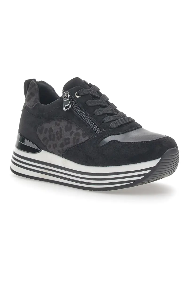 Sneakers Platform Inblu 353 IN Nere [NERO] miniatura 2