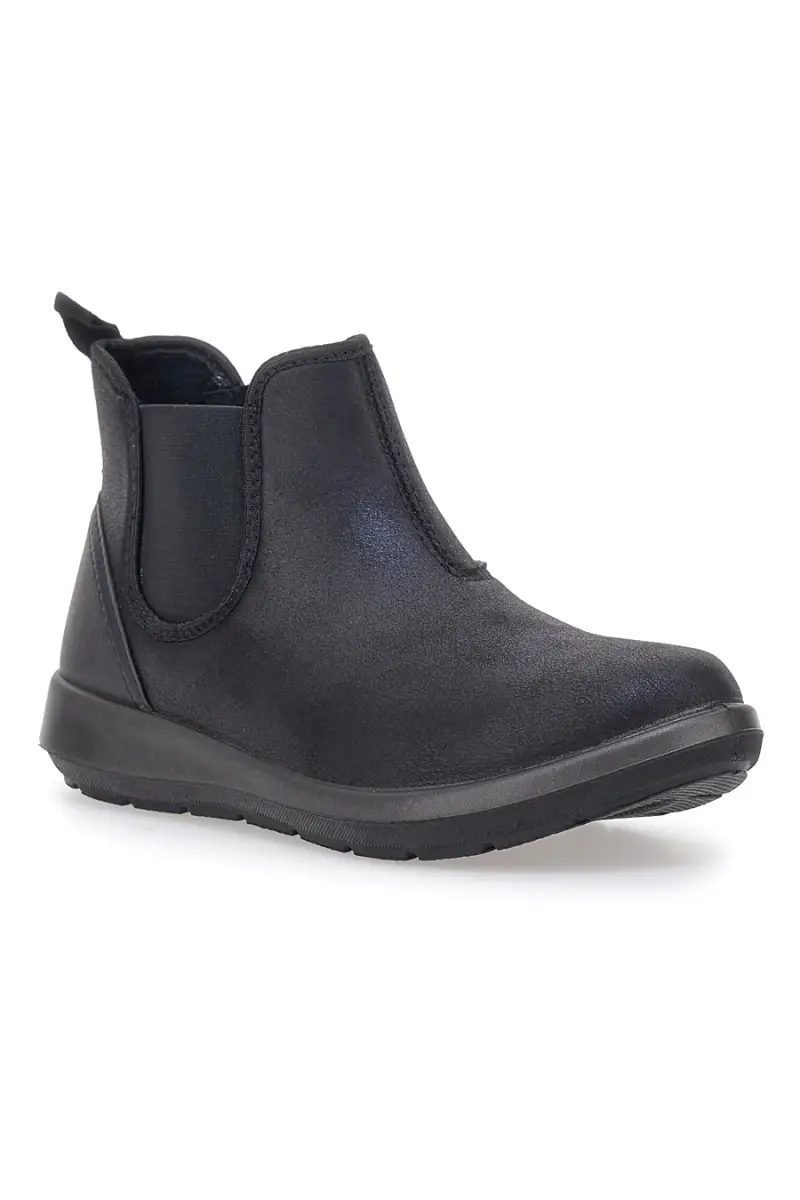 Stivaletti neri con inserti elastici e suola flessibile Inblu 70 WG [NERO] miniatura 2