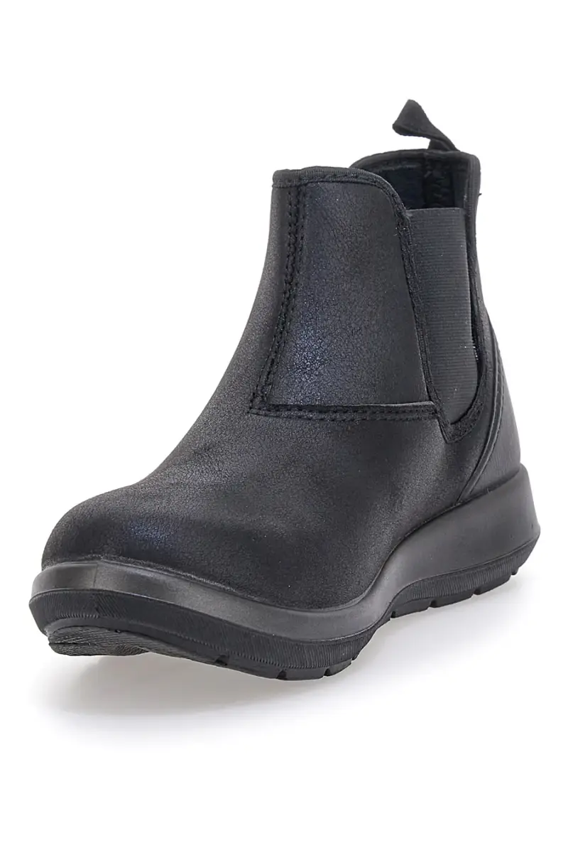 Stivaletti neri con inserti elastici e suola flessibile Inblu 70 WG [NERO] miniatura 4