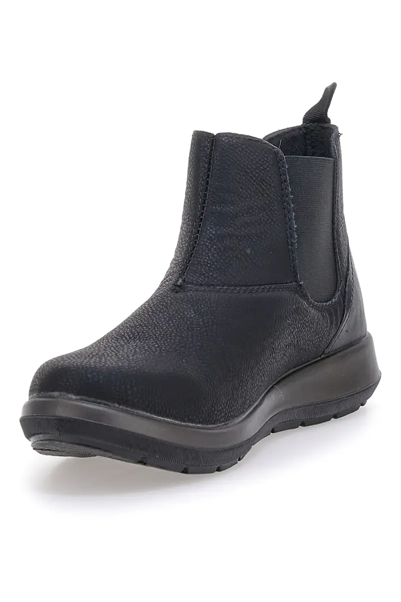 Stivaletti neri con inserti elastici e suola leggera Inblu 59 WG [NERO] miniatura 4