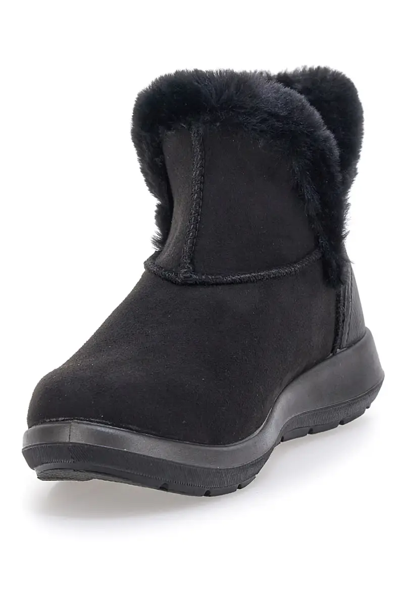 Stivaletti neri con interno in pelo e suola flessibile Inblu 71 WG [NERO] miniatura 4