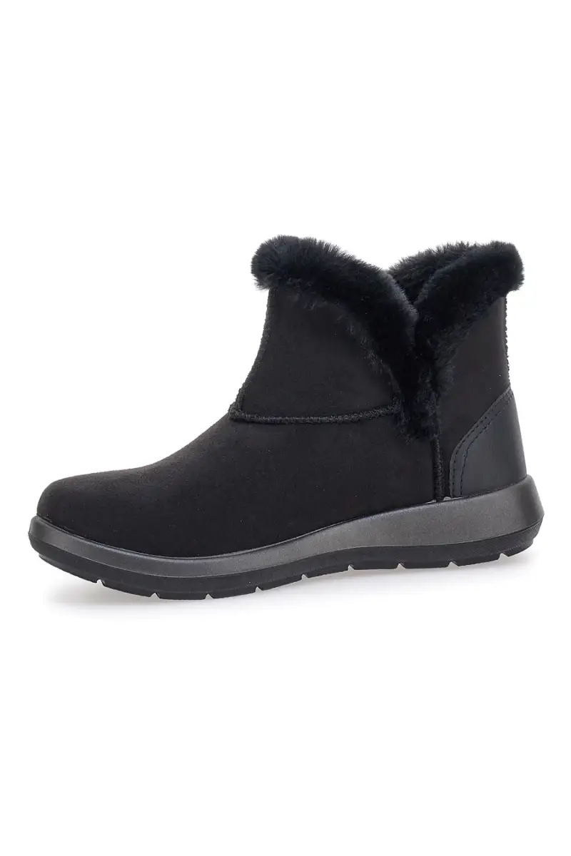 Stivaletti neri con interno in pelo e suola flessibile Inblu 71 WG [NERO] miniatura 5