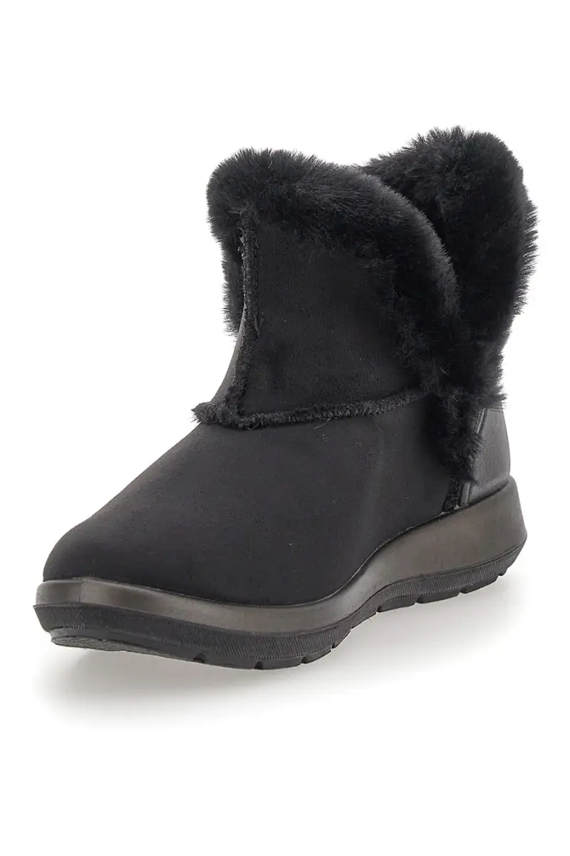 Stivaletto Nero Con Pelo Inblu WG022214 [NERO] miniatura 3