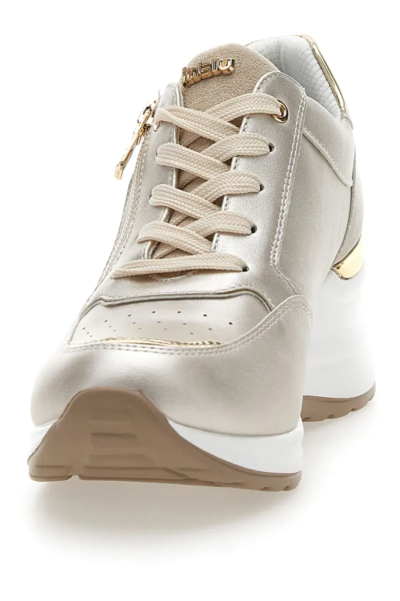 Stringate Platino con Platform e Cerniera Laterale INBLU 434 IN [PLATINO] miniatura 2