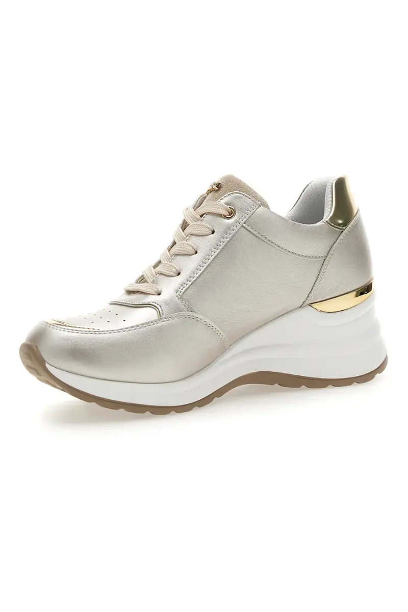 Stringate Platino con Platform e Cerniera Laterale INBLU 434 IN [PLATINO] miniatura 3