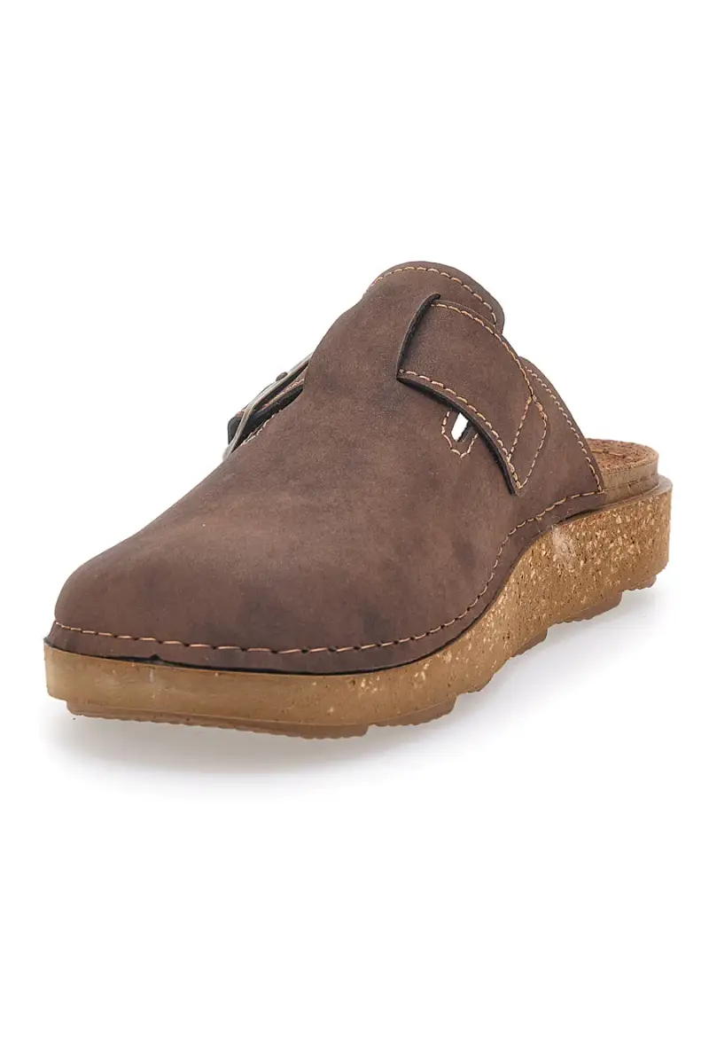 Zoccoli marroni chiusi con fibbia regolabile Inblu 17MT [TESTA DI MORO] miniatura 4