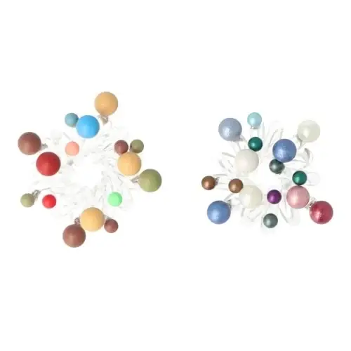 Elastici per capelli Inca Palline opache e lucide 2 unità