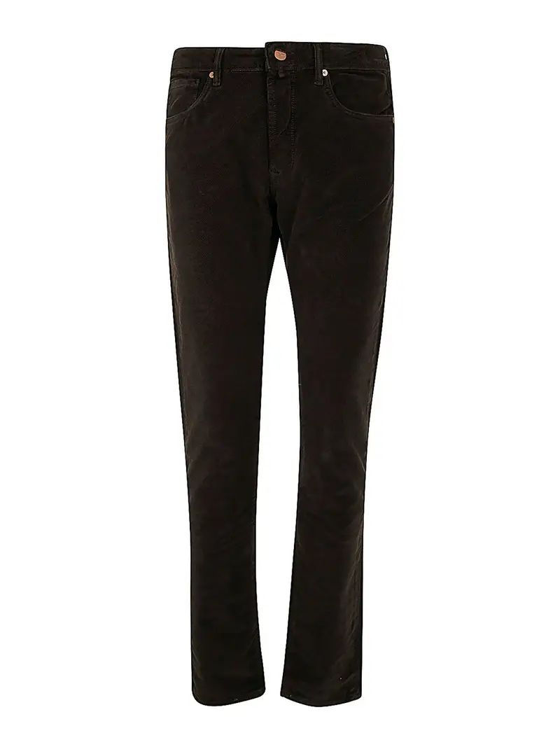 5 tasche elasticizzate vintage Marrone