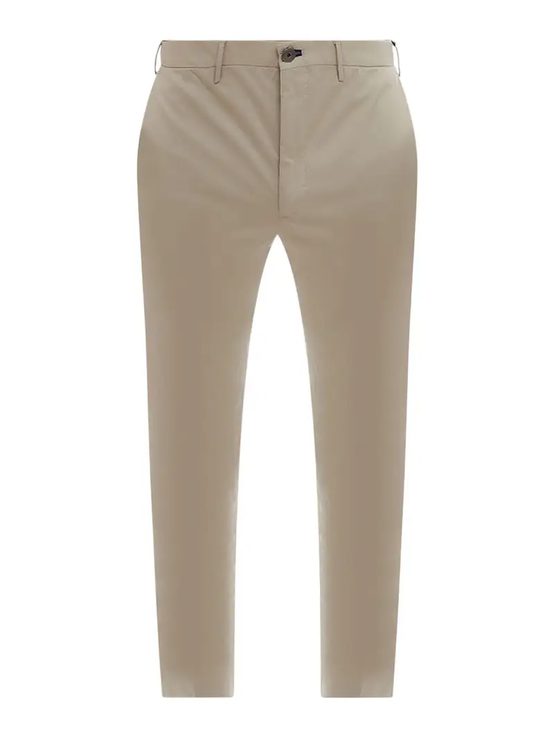 Pantalone aderente in cotone sostenibile Beige