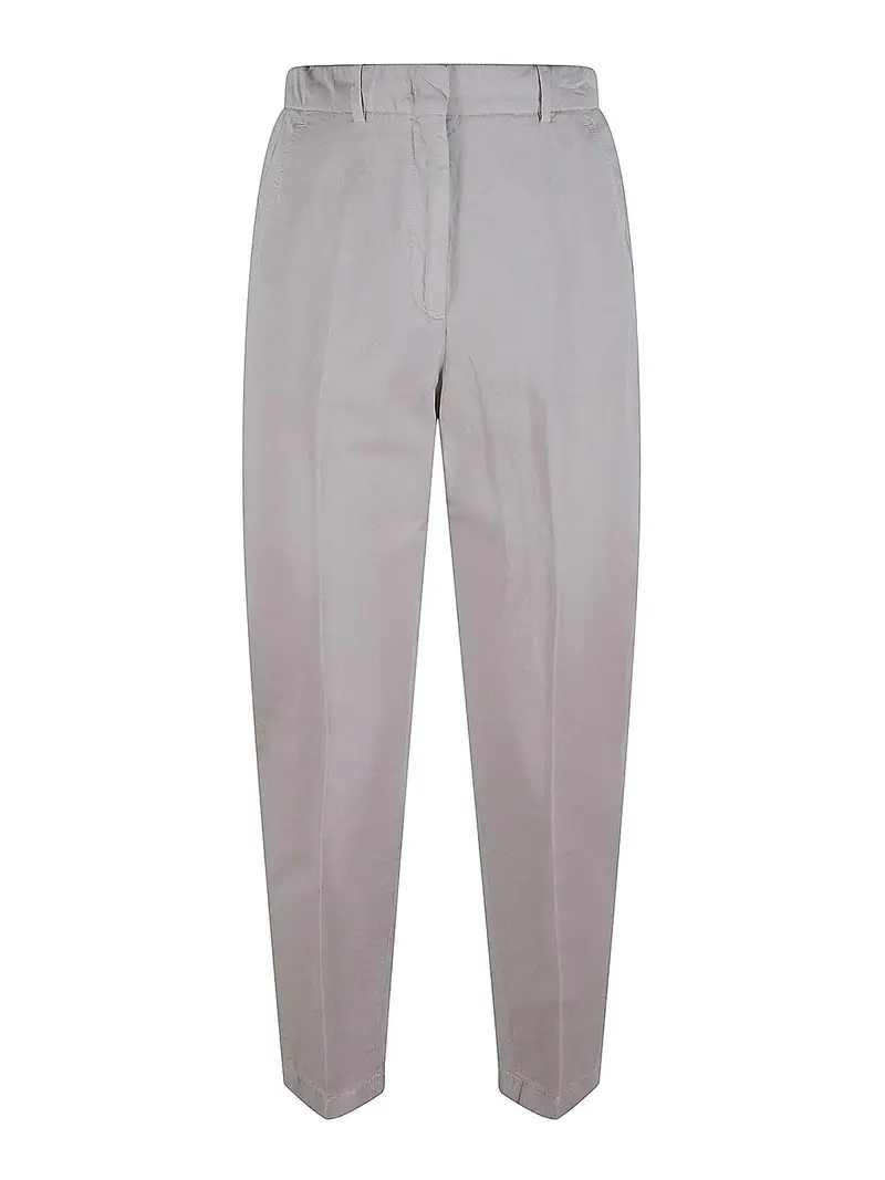 Pantalone nel tratto di cotone Beige