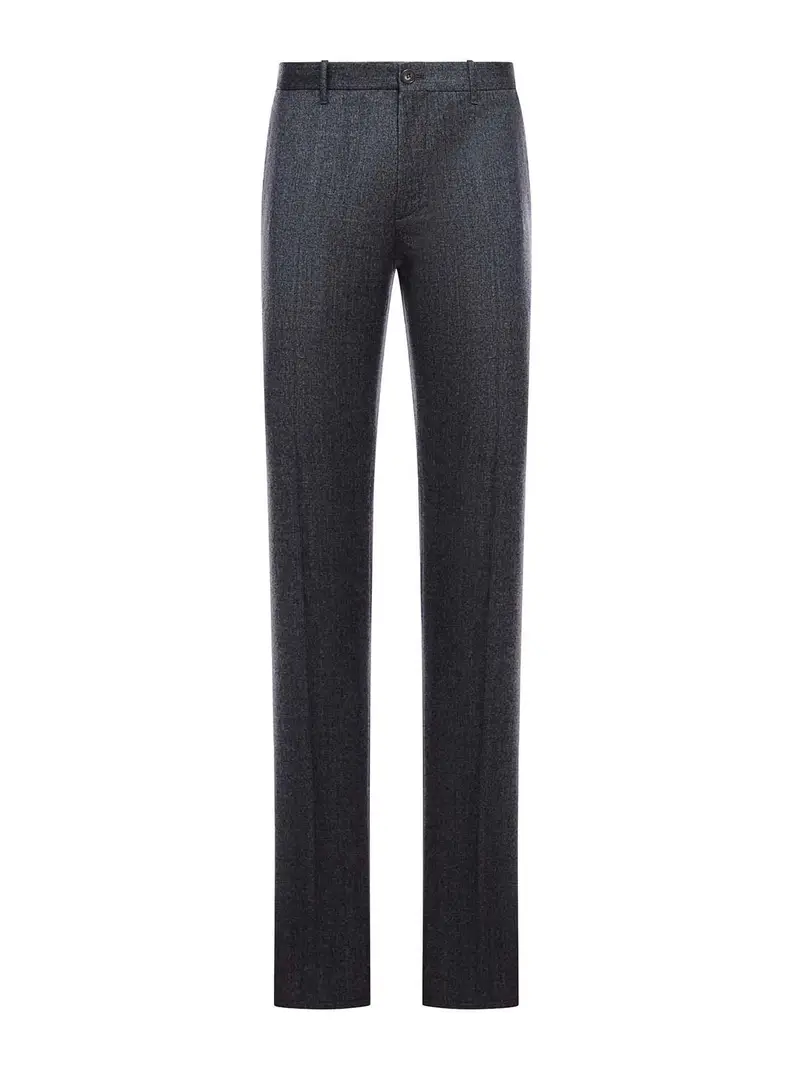 Pantaloni di lana su misura Grigio