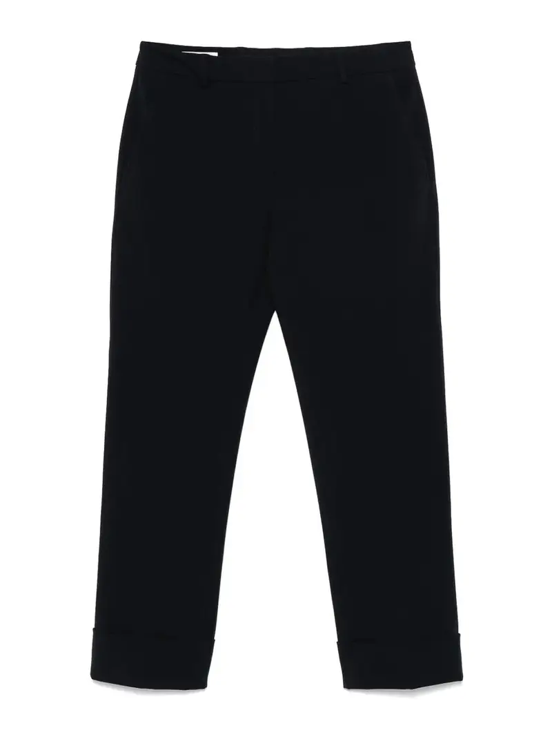 Pantaloni di miscela di cotone in navigazione Nero