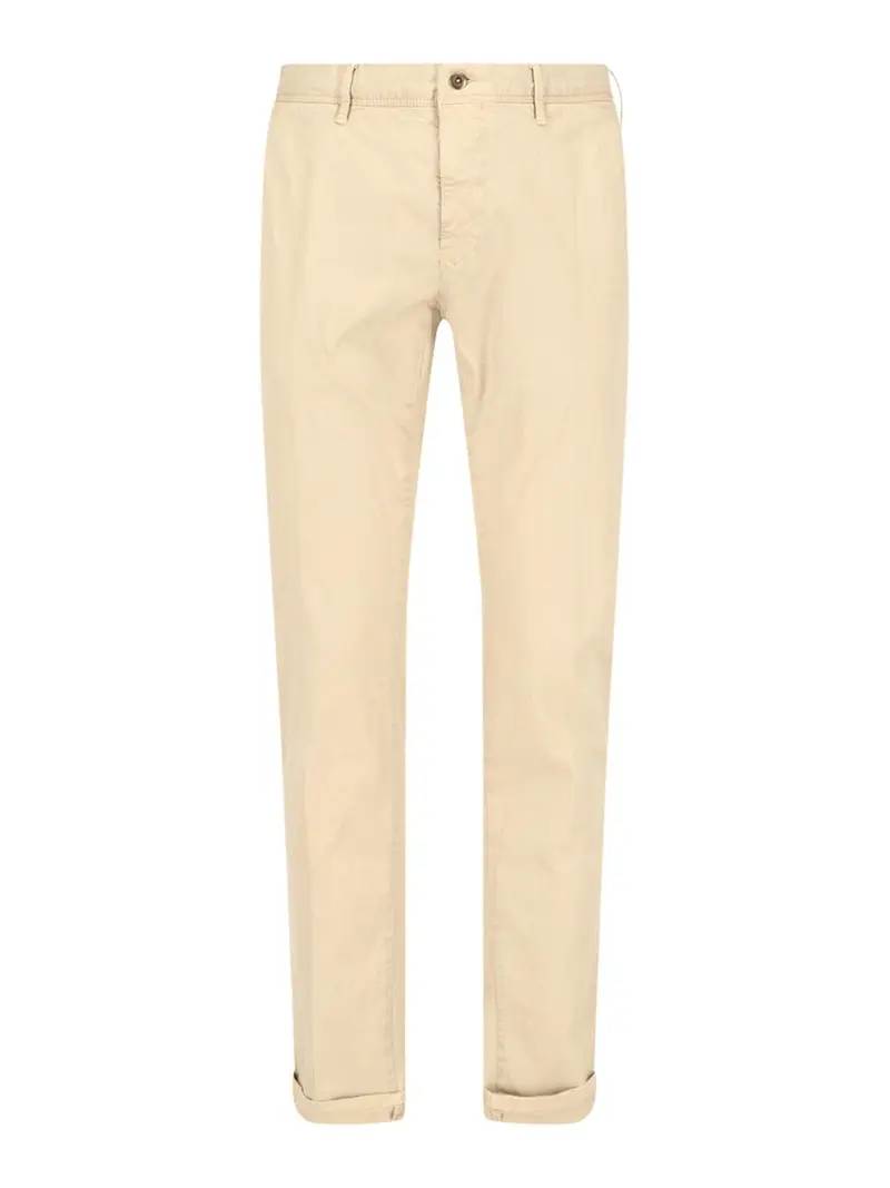 Pantaloni dritti Beige