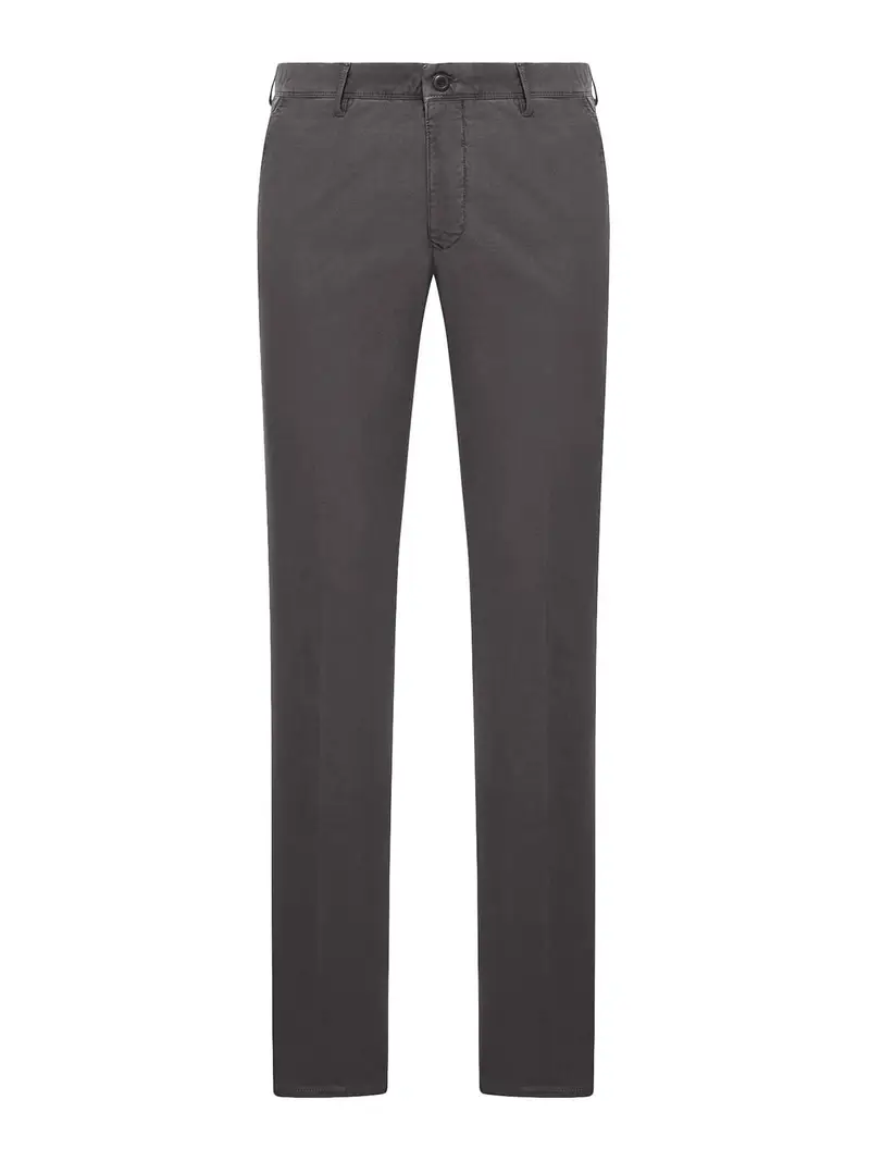 Pantaloni in cotone sartoriali Grigio