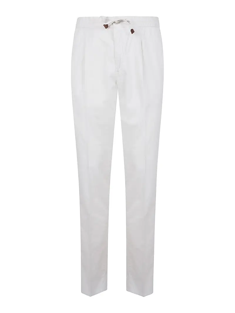 Pantaloni in forma affusolata Bianco