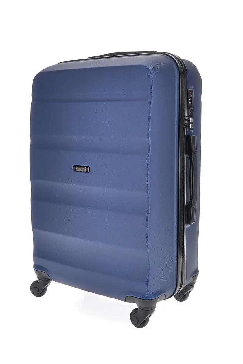 Trolley grande blu con 4 ruote e manico telescopico Indigeno INDIGENO180/G [NAVY] miniatura 4