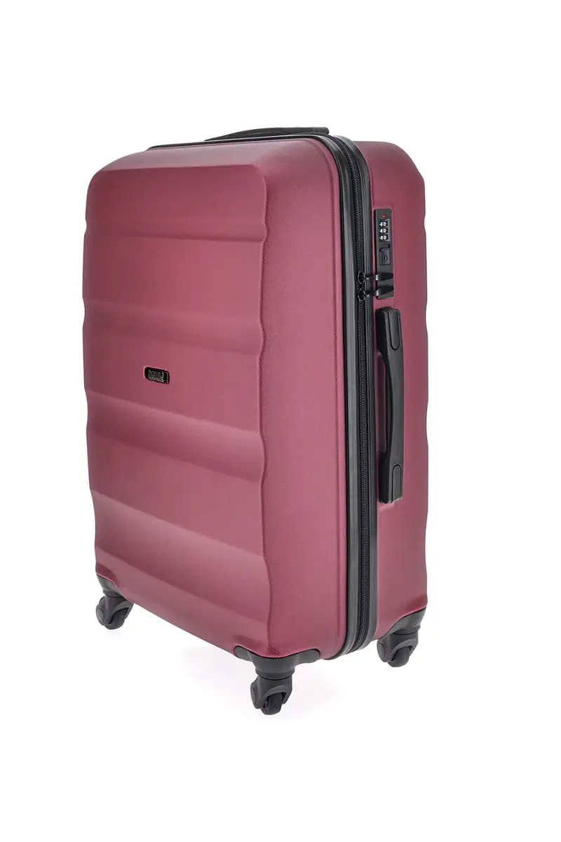 Trolley grande burgundy con 4 ruote e manico telescopico Indigeno INDIGENO180/G [BURGUNDY] miniatura 3