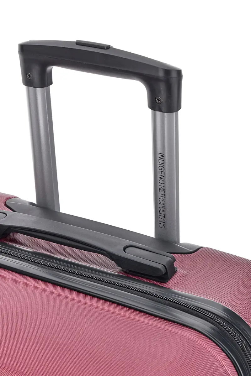 Trolley grande burgundy con 4 ruote e manico telescopico Indigeno INDIGENO180/G [BURGUNDY] miniatura 4