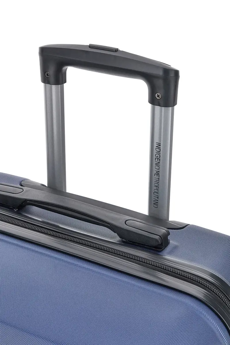 Trolley medio blu con 4 ruote e manico telescopico Indigeno INDIGENO180/M [NAVY] miniatura 4