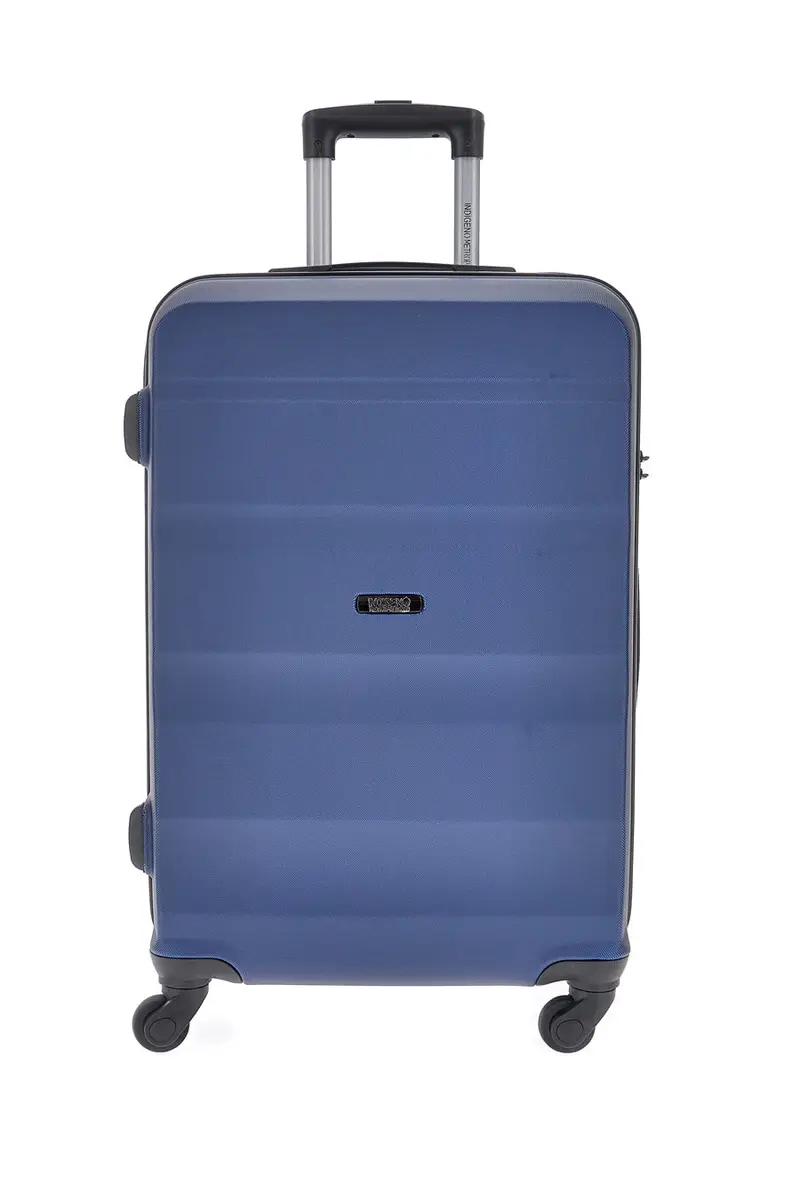 Trolley piccolo blu con 4 ruote e manico telescopico Indigeno INDIGENO180/P [NAVY]