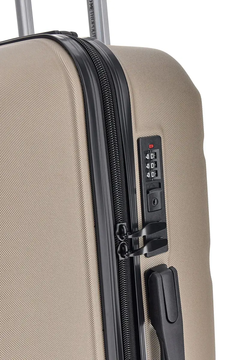 Trolley piccolo champagne con 4 ruote e manico telescopico Indigeno INDIGENO180/P [CHAMPAGNE] miniatura 2