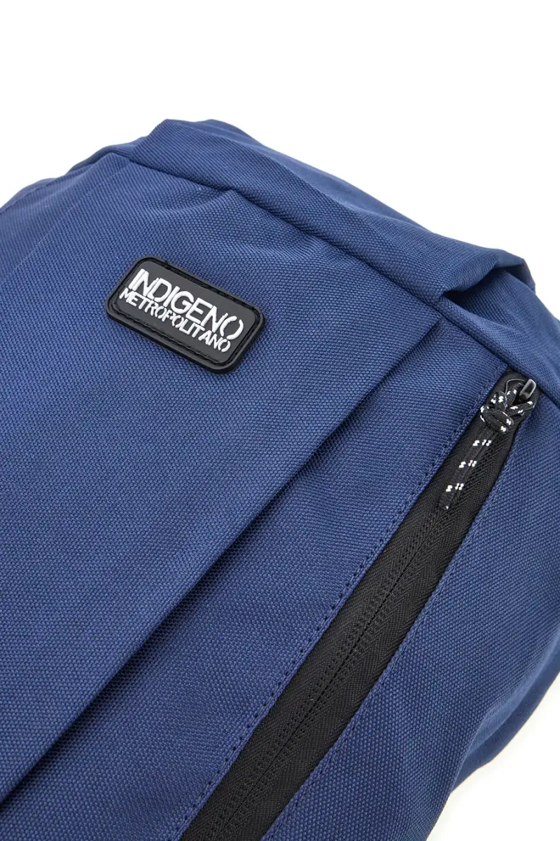 Zaino blu con tasche zip Indigeno metropolitano PITTBAC001-A [NAVY] miniatura 2