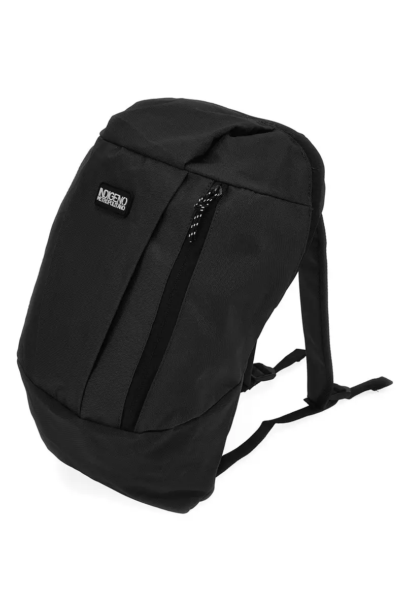 Zaino nero con tasche zip Indigeno metropolitano PITTBAC001-B [NERO] miniatura 4