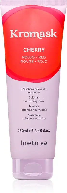 Maschera colore kromask Inebrya ciliegia 250ml rosso nuovo
