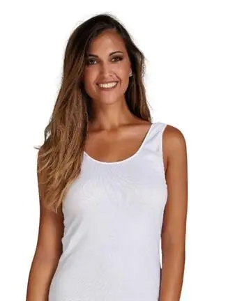 Canottiera donna in cotone makò a spalla larga Infinity 2006