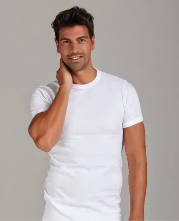 Maglia uomo a manica corta in lana e cotone Infinity art 300MM