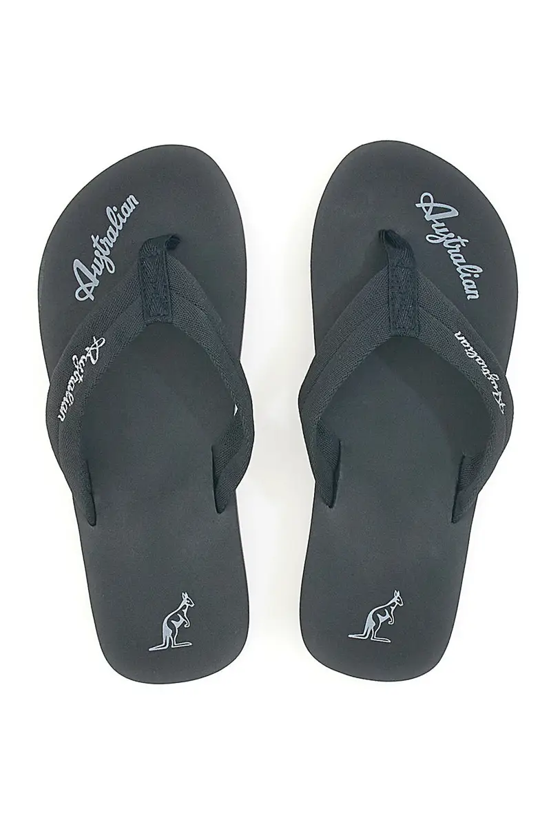 Infradito nere con logo Australian AU24M409