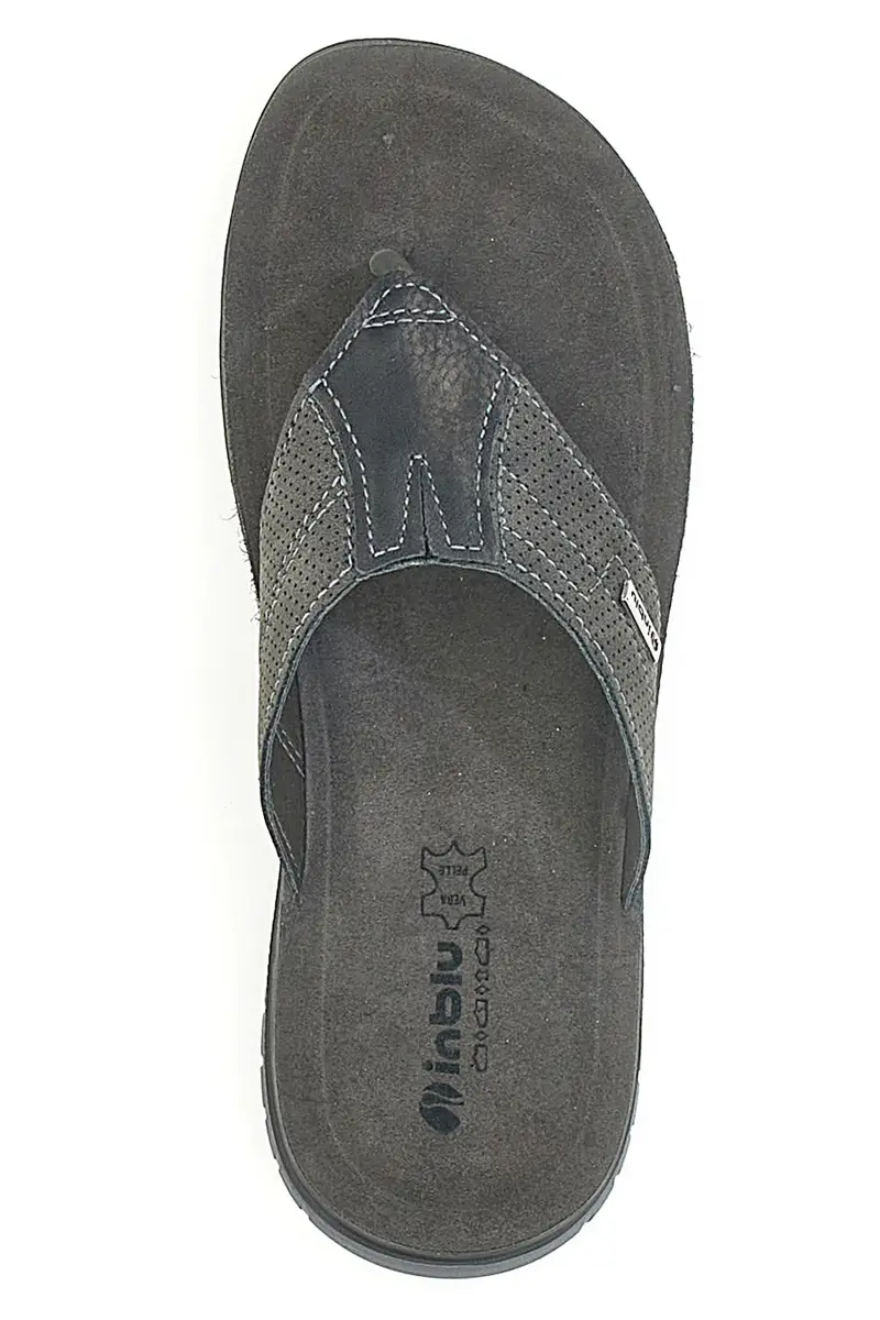 Infradito nere con plantare imbottito Inblu 17 ID miniatura 3