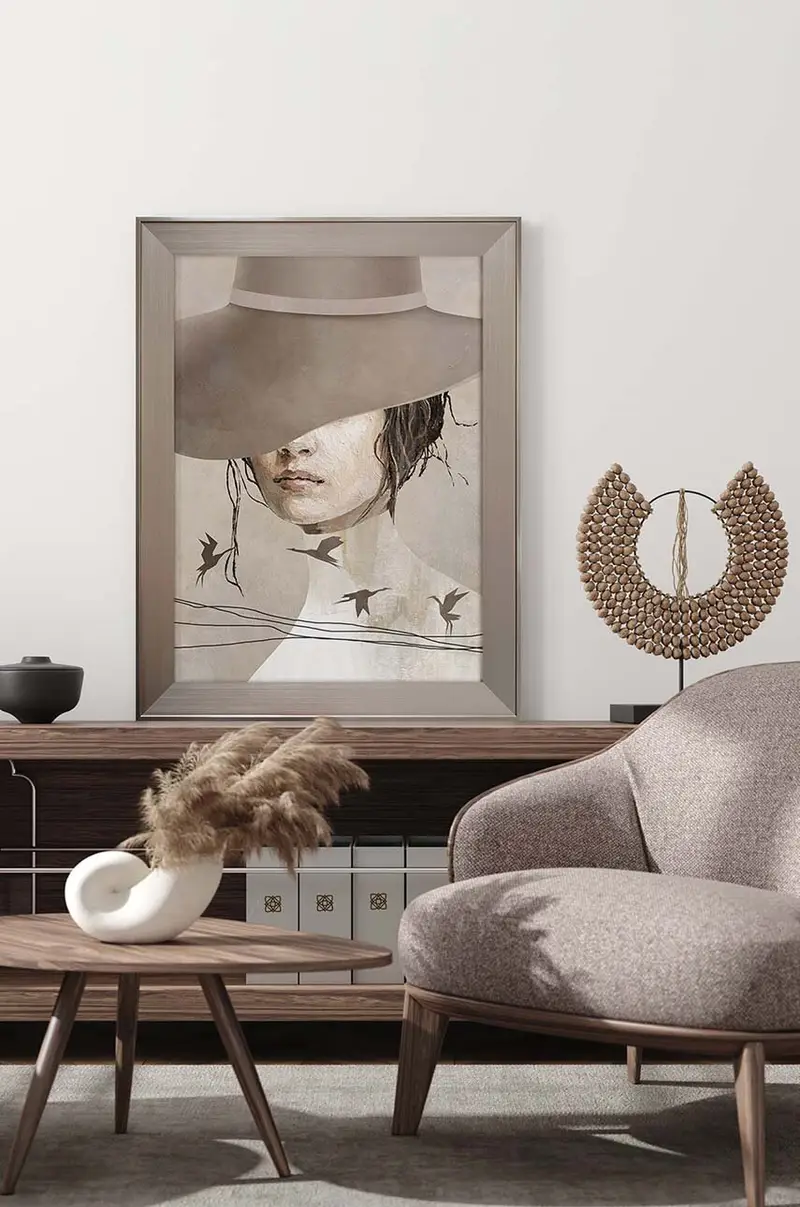 decorazione da parete in cornice 62 x 82 cm Multicolore miniatura 3