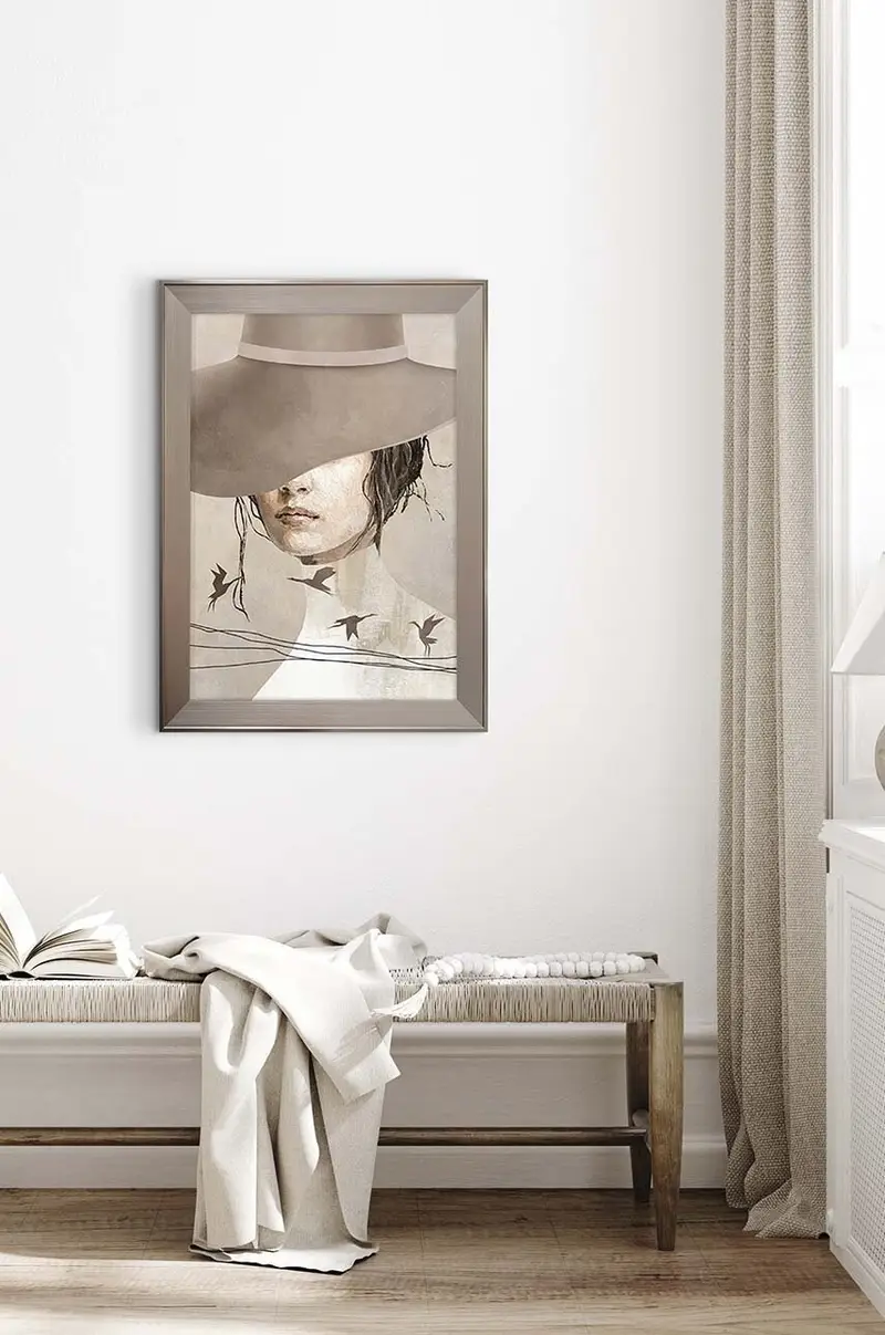 decorazione da parete in cornice 62 x 82 cm Multicolore miniatura 4