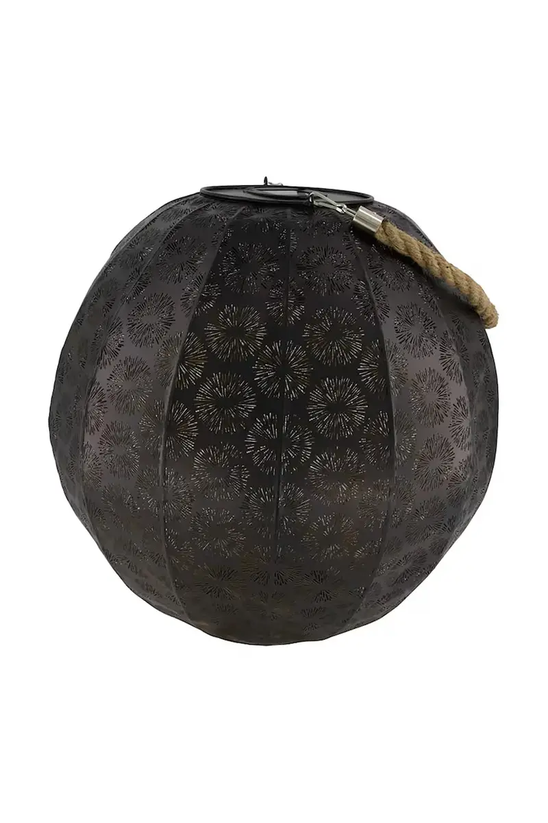 home & lifestyle lanterna solare a led 38,5 x 38,5 x 40 cm colore nero