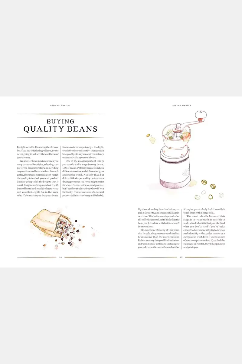 home & lifestyle libro Cold Brew Coffee by Chloe Callow, English colore beige miniatura 3