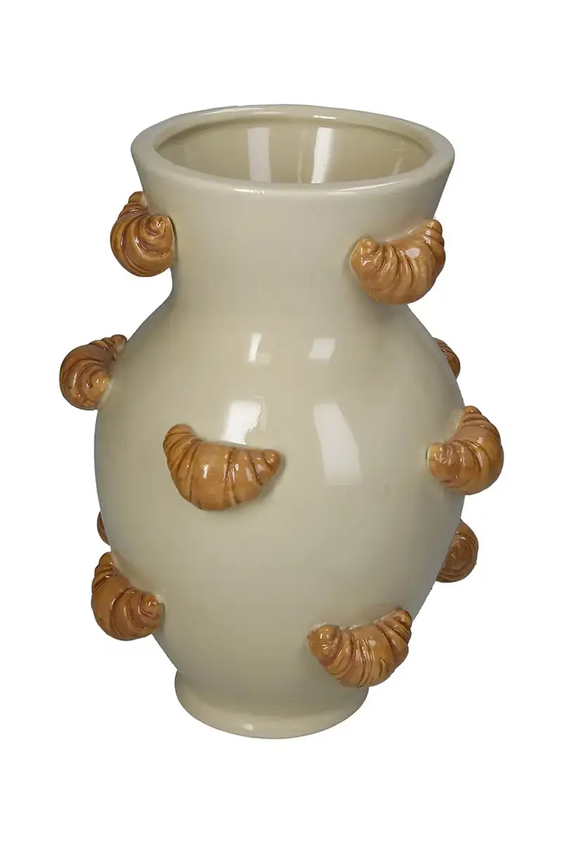home & lifestyle vaso decorativo 21,8 x 15,5 x 16 cm Beige