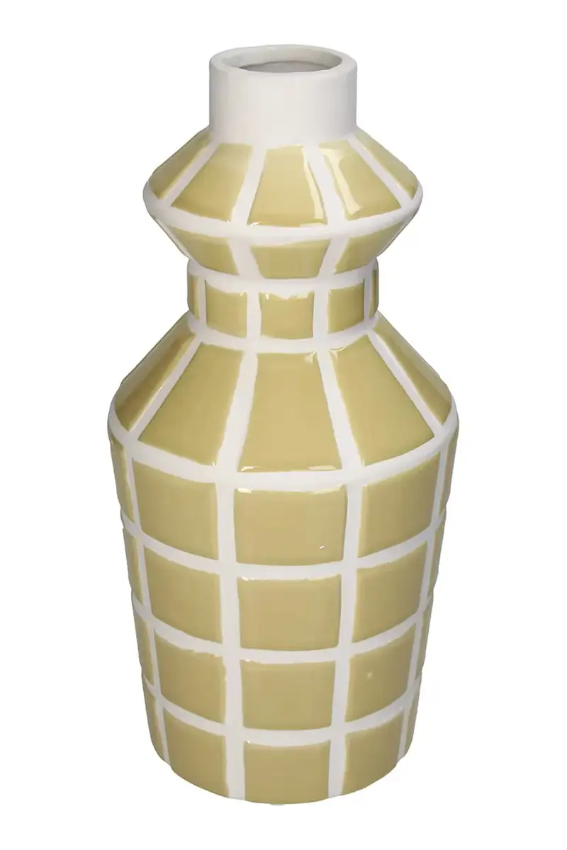home & lifestyle vaso decorativo 31,2 x 15 x 15 cm Giallo