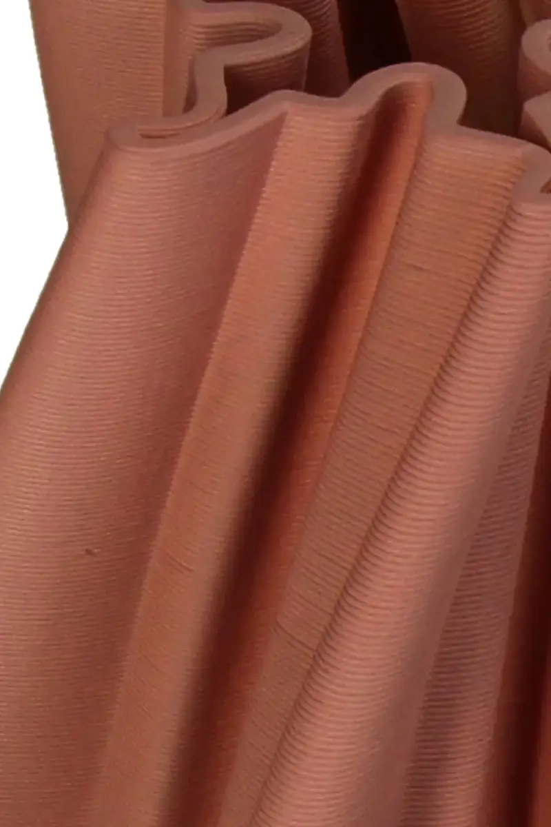 home & lifestyle vaso decorativo 32 x 24 x 19, 5 cm Arancione miniatura 2